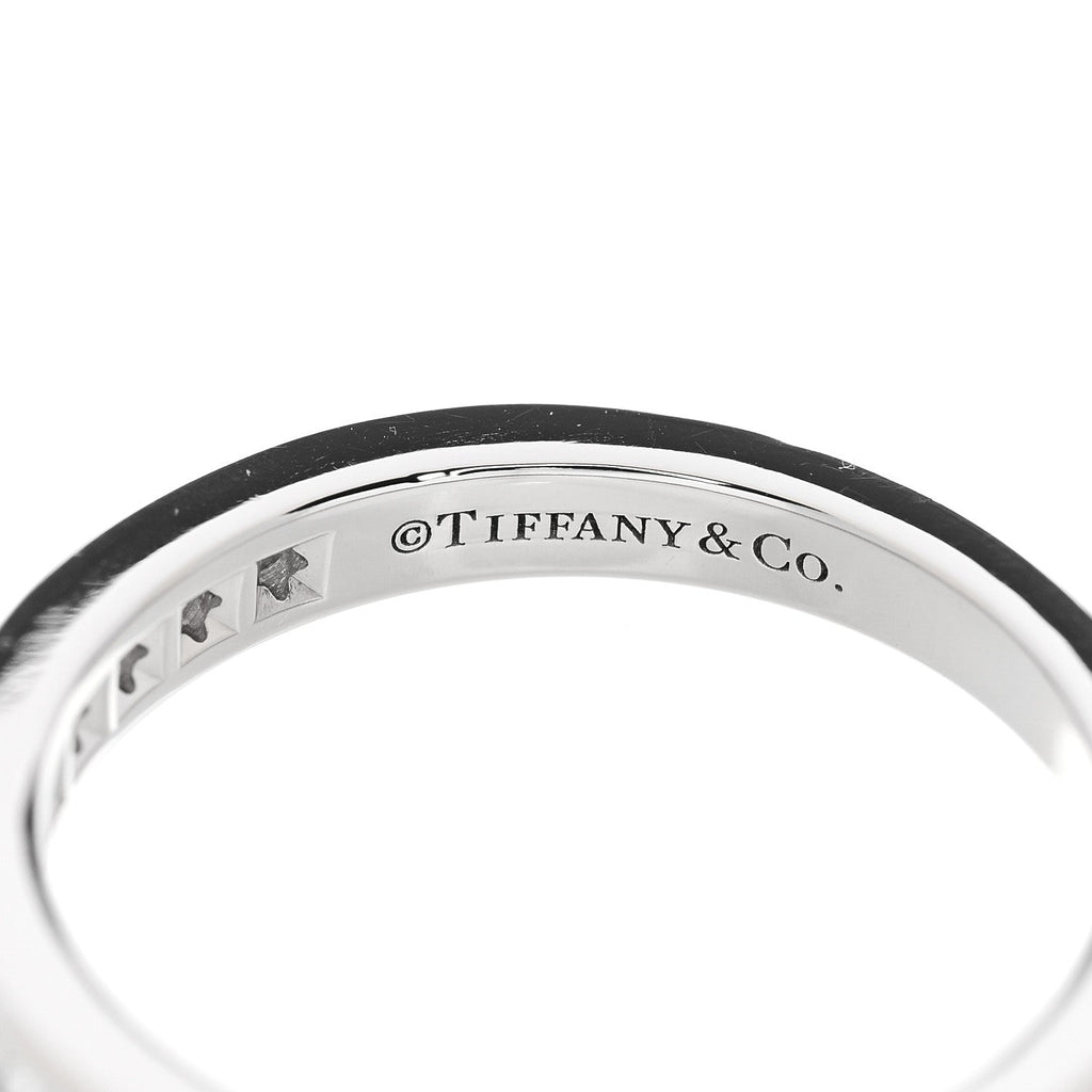 Platinum Diamond 2.5mm Half Circle Wedding Band Ring 48 4.5