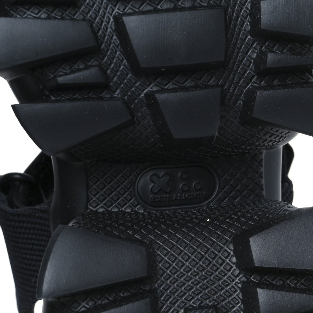 Nappa Logo Embossed Thunder Sole 50mm Sport Sandals 35.5 Black