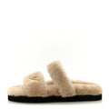 Shearling LV Sunset Flat Comfort Mule 40 Beige