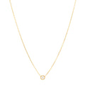 18K Yellow Gold Diamond LM D'Amour Pendant Necklace