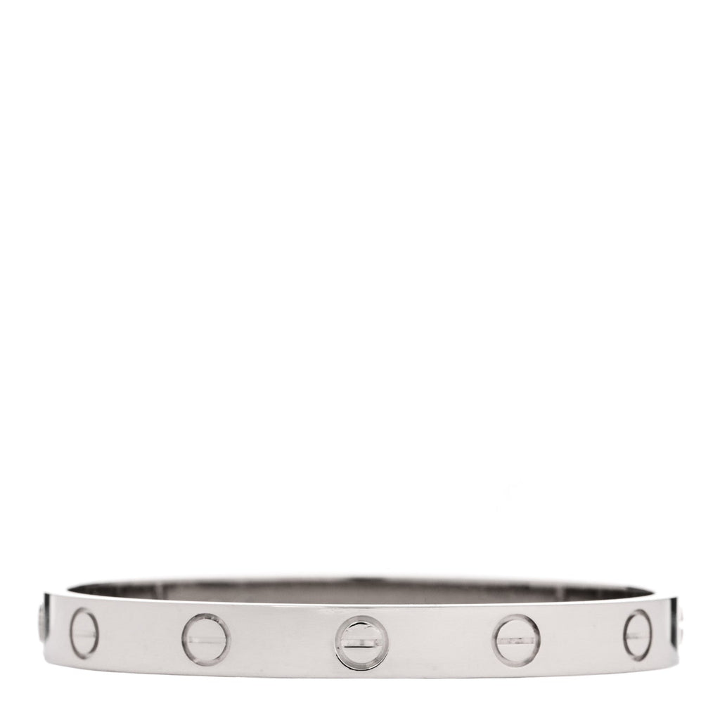 18K White Gold LOVE Bracelet 15