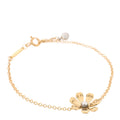 18K Yellow Gold Sterling Silver Return to Tiffany Love Bugs Daisy Bracelet