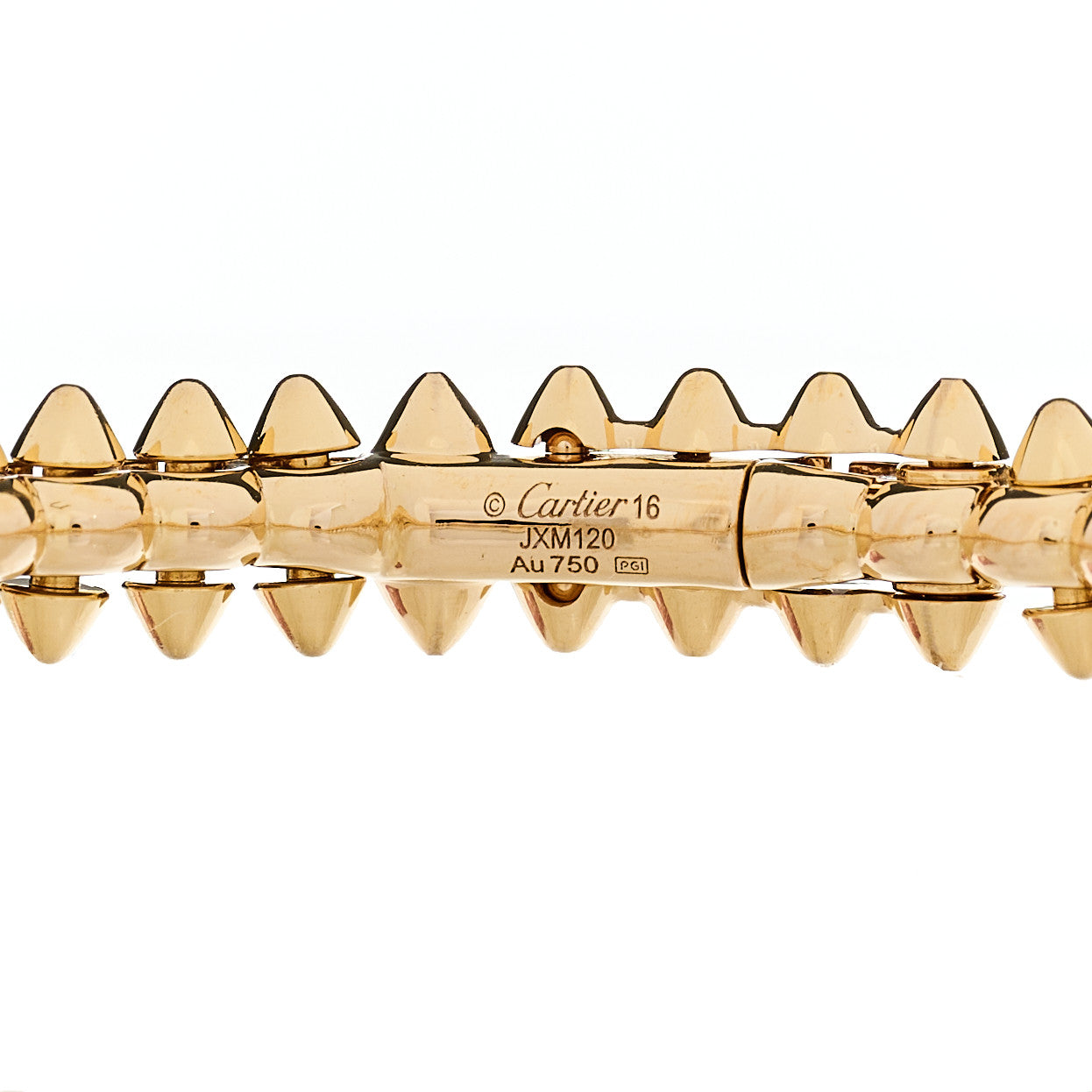 18K Pink Gold Small Clash De Cartier Bracelet 16