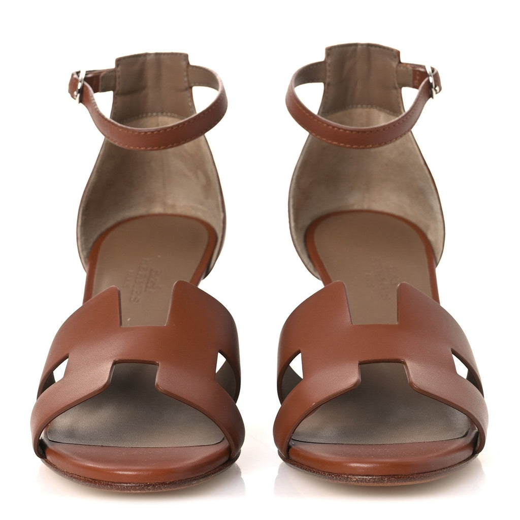 Calfskin Legend Wedge Sandals 35 Gold