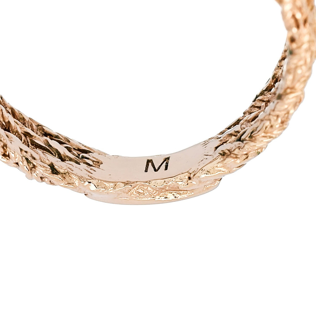 Crystal Bow Ring M Gold