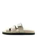 Calfskin Womens Chypre Sandals 36.5 Beige Esquisse
