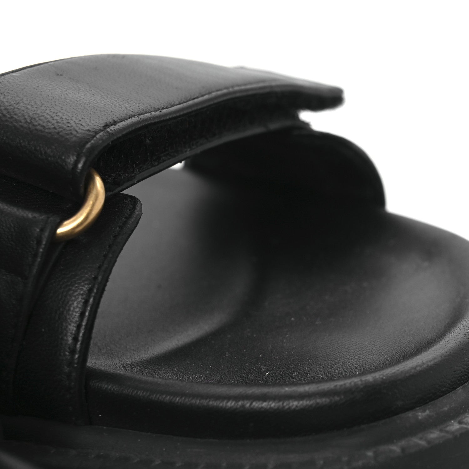 Lambskin Dioract 10mm Sandals 39 Black