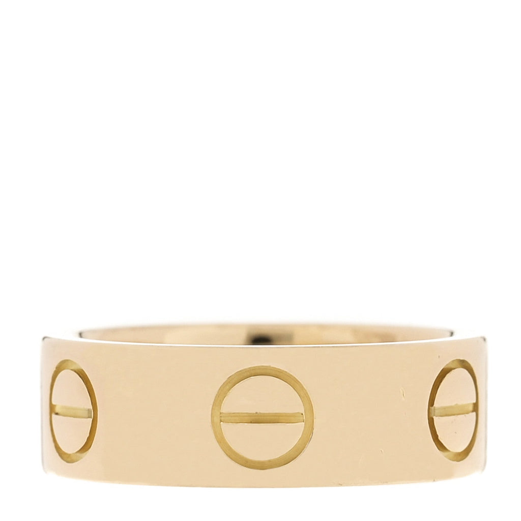 18K Yellow Gold 5.5mm LOVE Ring 46 3.75