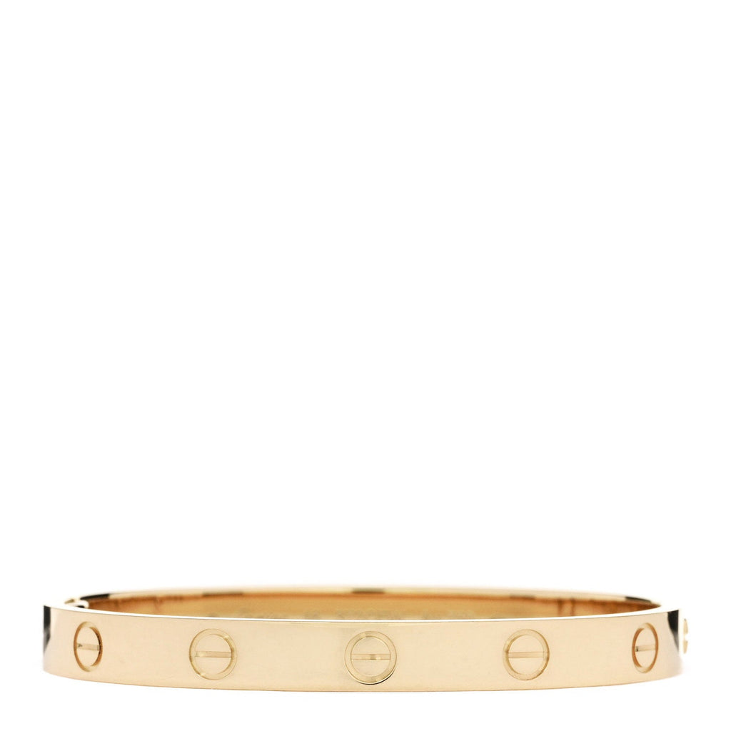 18K Yellow Gold LOVE Single Screw Bracelet 16
