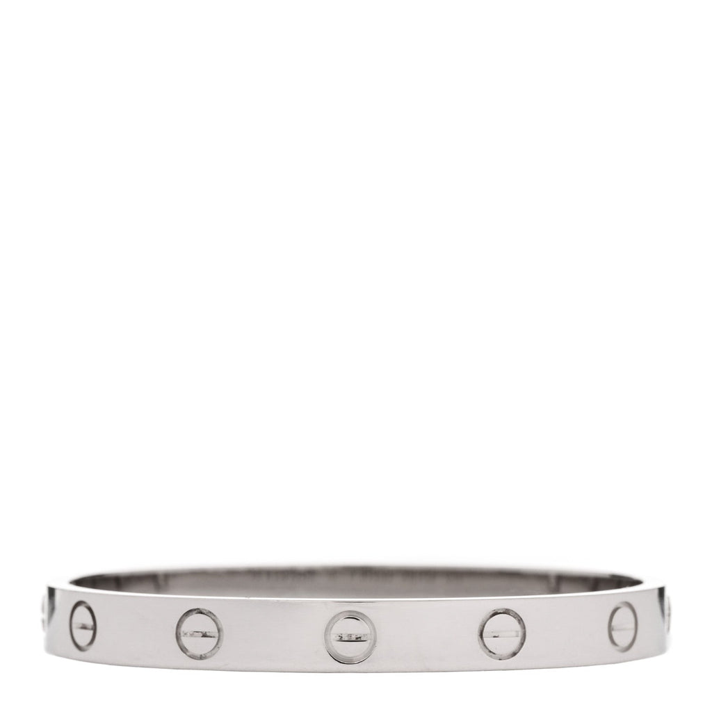 18K White Gold LOVE Bracelet 15