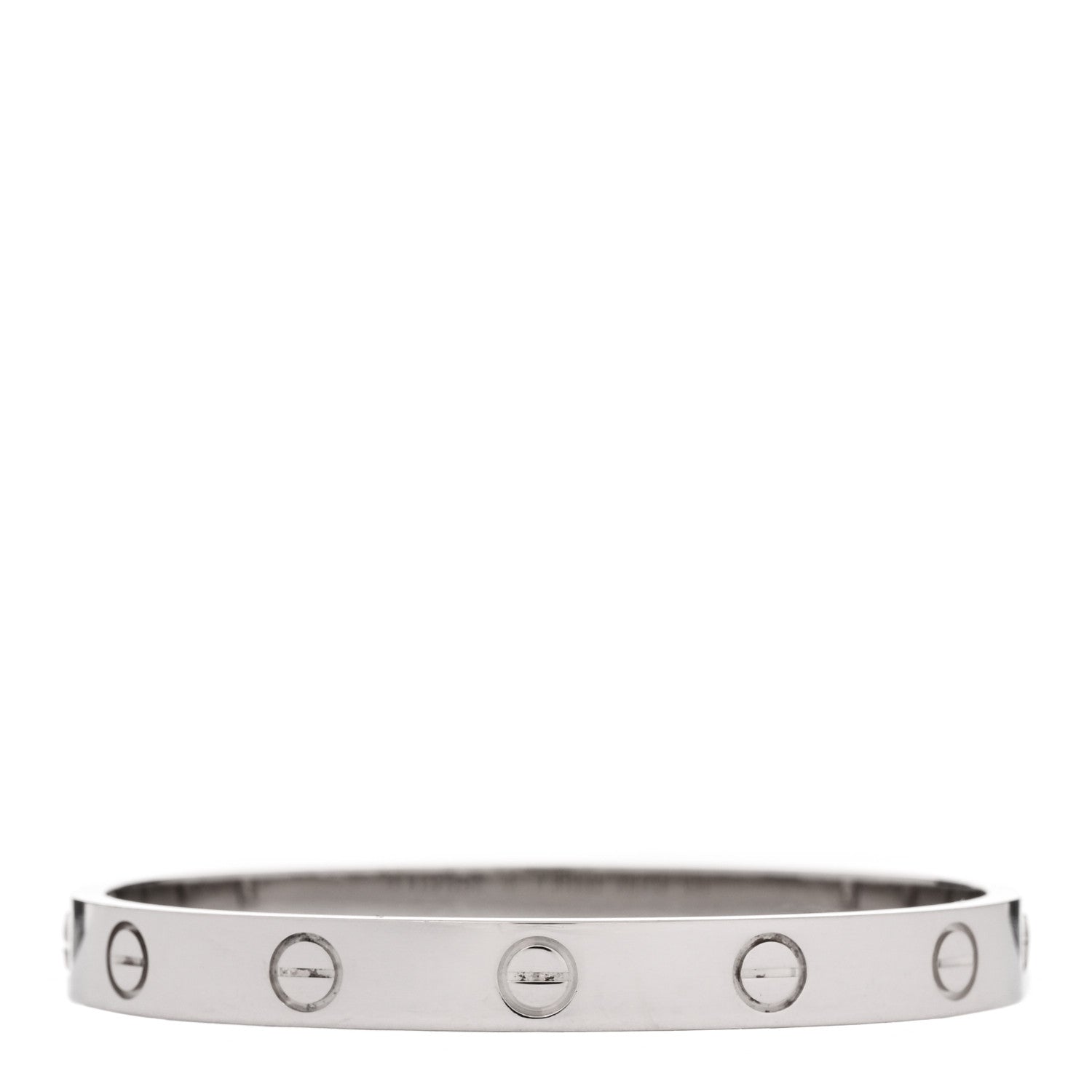 18K White Gold LOVE Bracelet 15