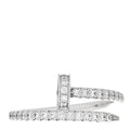 18K White Gold Diamond Juste Un Clou Paved Ring 49 5
