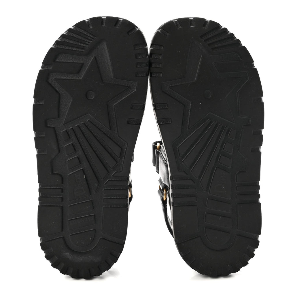 Lambskin Dioract 10mm Sandals 35 Black