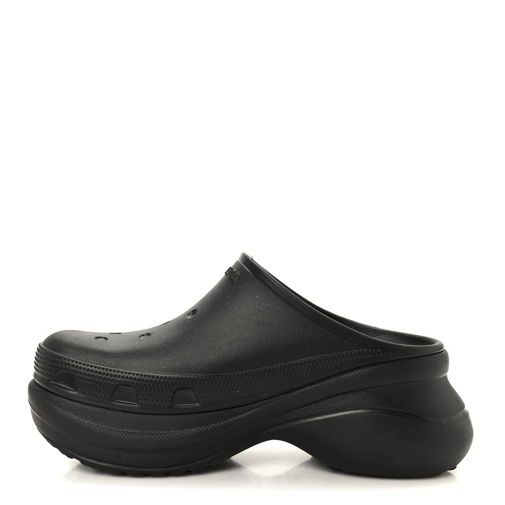 X CROCS Rubber Womens Mules 38 Black