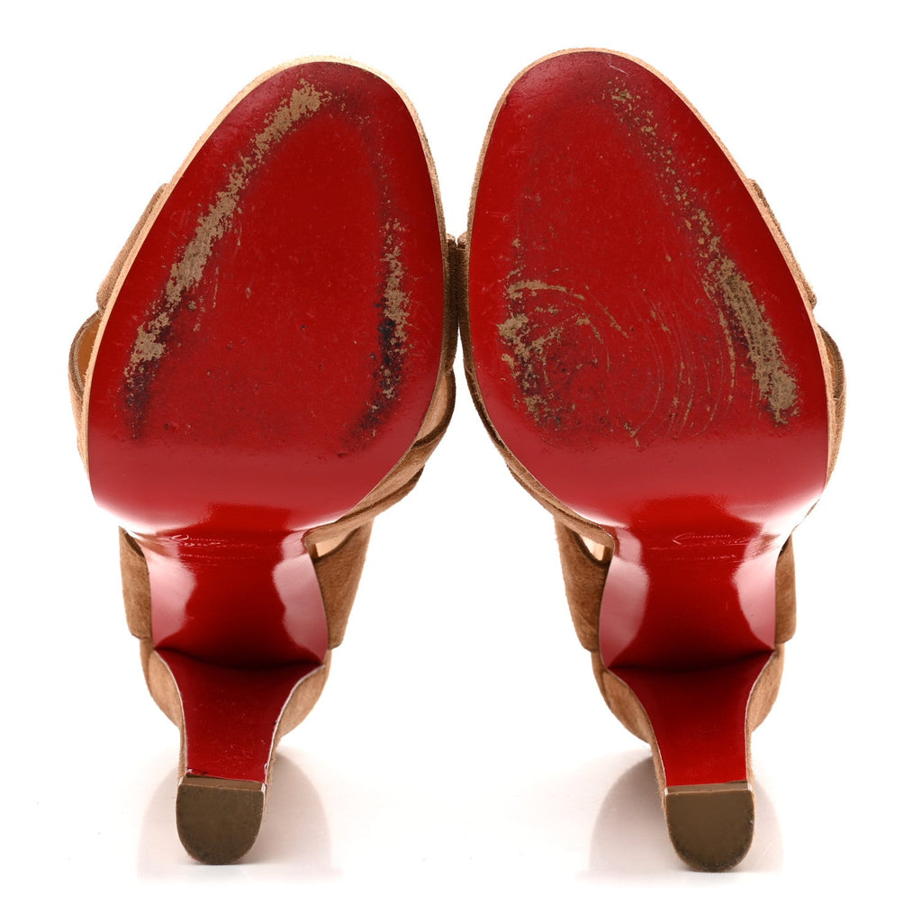 Suede Apron Lili 120 Pumps 36 Noisette