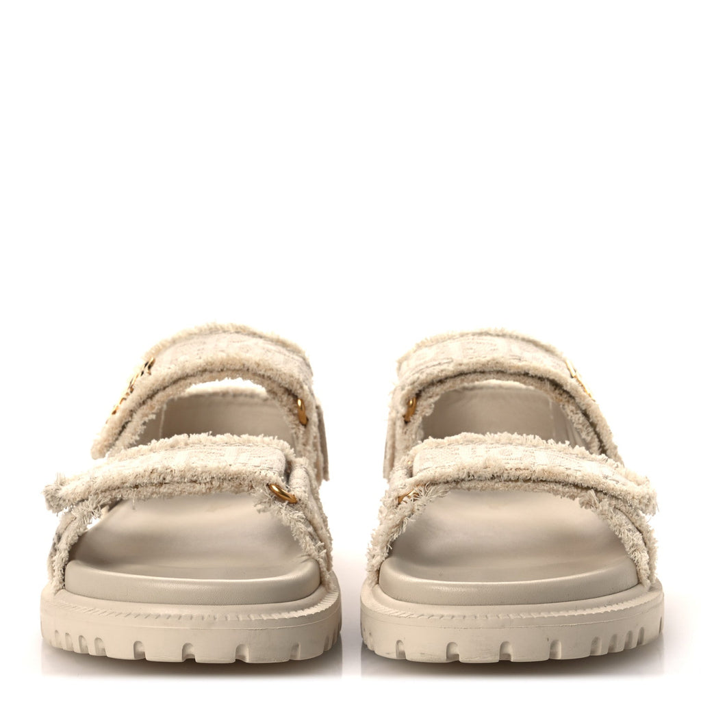 Cotton Dioract 10mm Sandals 36 Natural